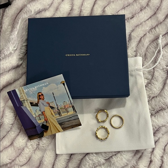 Frieda Rothman Jewelry - Frieda Rothman Size 7 Ring Stack. All are New.